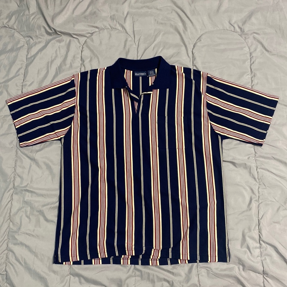 Puritan striped polo shirt